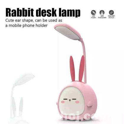 cute rabbit led portable dext lamp